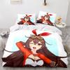 Game Genshin Impact Amber Gorou Hu Tao Costume Duvet Cover Cartoon Bedding Sets Bed Set Quilt Comforter Covers Home Textiles