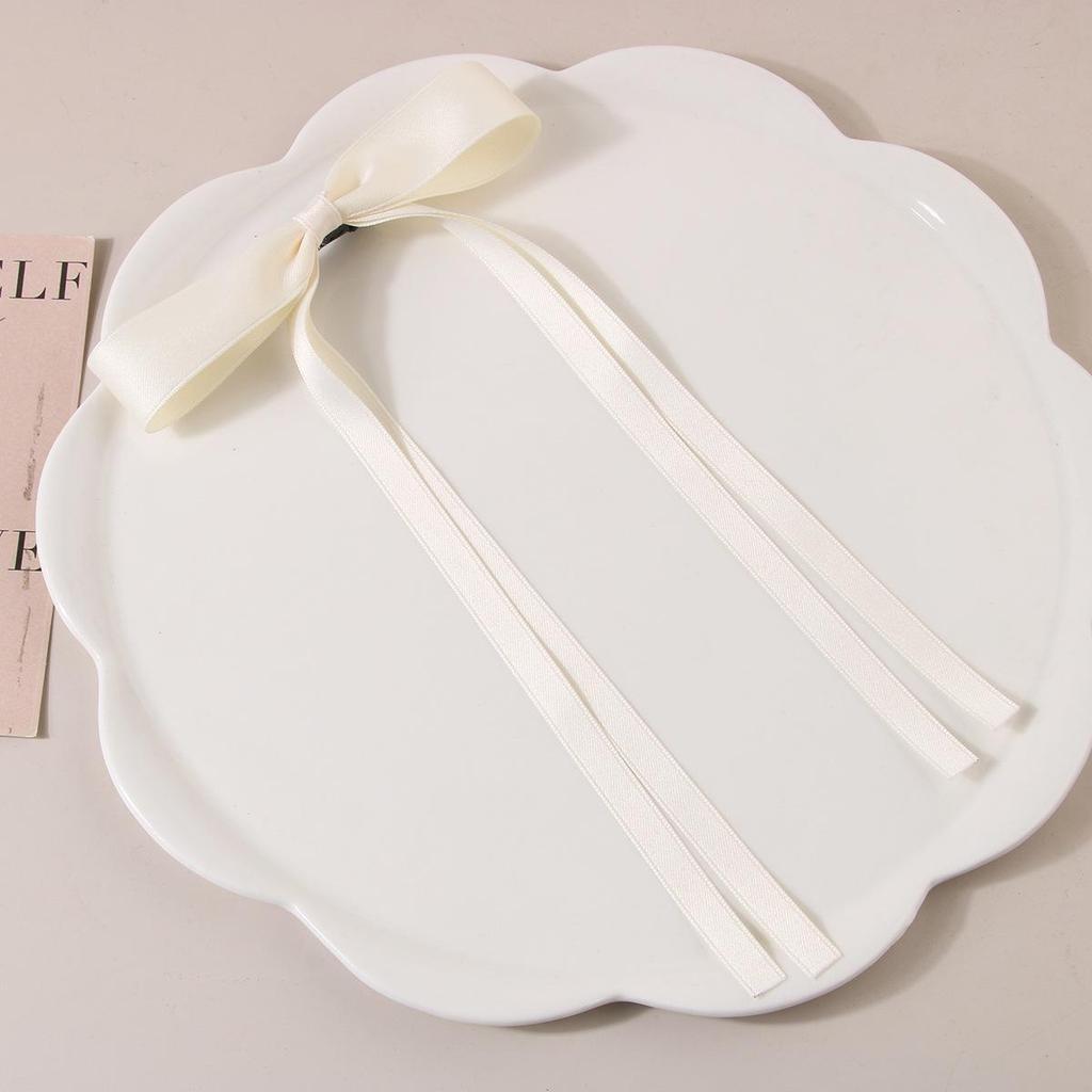 Заколка-уточка с бантом в балетном стиле 4 см: Дофаминовый Сладкий Плетеный Аксессуар для Волос