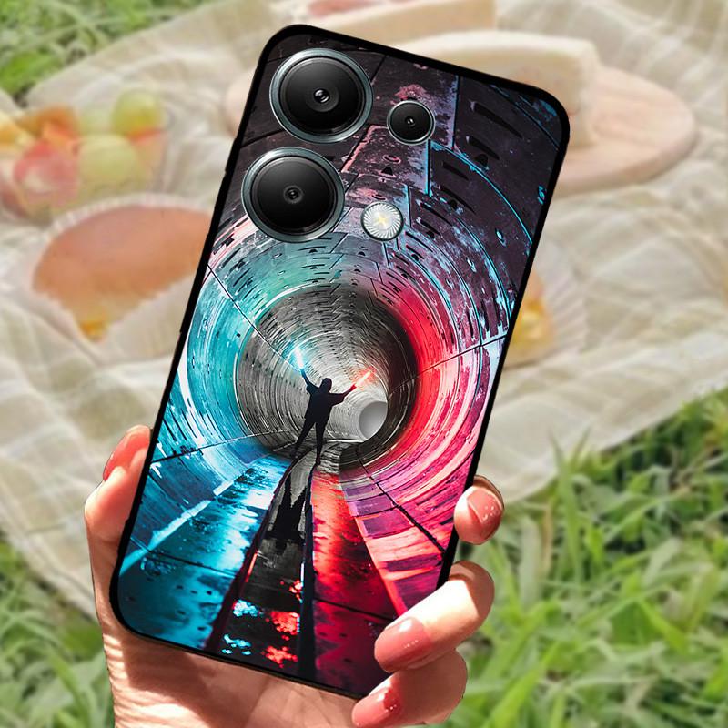 Чехол для Poco M6 Pro 4G Чехол Poco M6 4G Силиконовый Мягкий Мраморный Бампер Coque для Xiaomi Poco F6 Redmi Turbo 3 5G Защитные Fundas