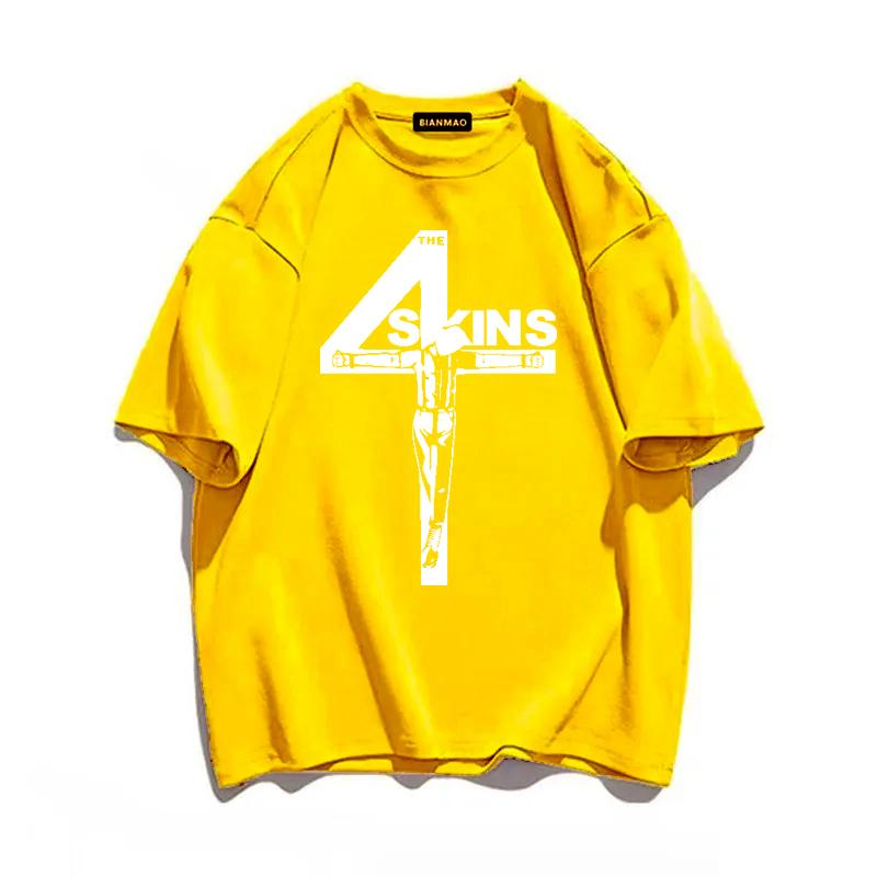 Футболка 4 Skins Oi Uk Punk Streetpunk 4Skins Мужская футболка Летняя футболка Top Man Brand Модная уличная одежда Повседневная одежда