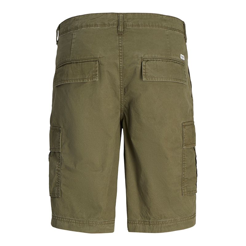 Men's Khaki Cargo Denim Bermuda Shorts JACK & JONES