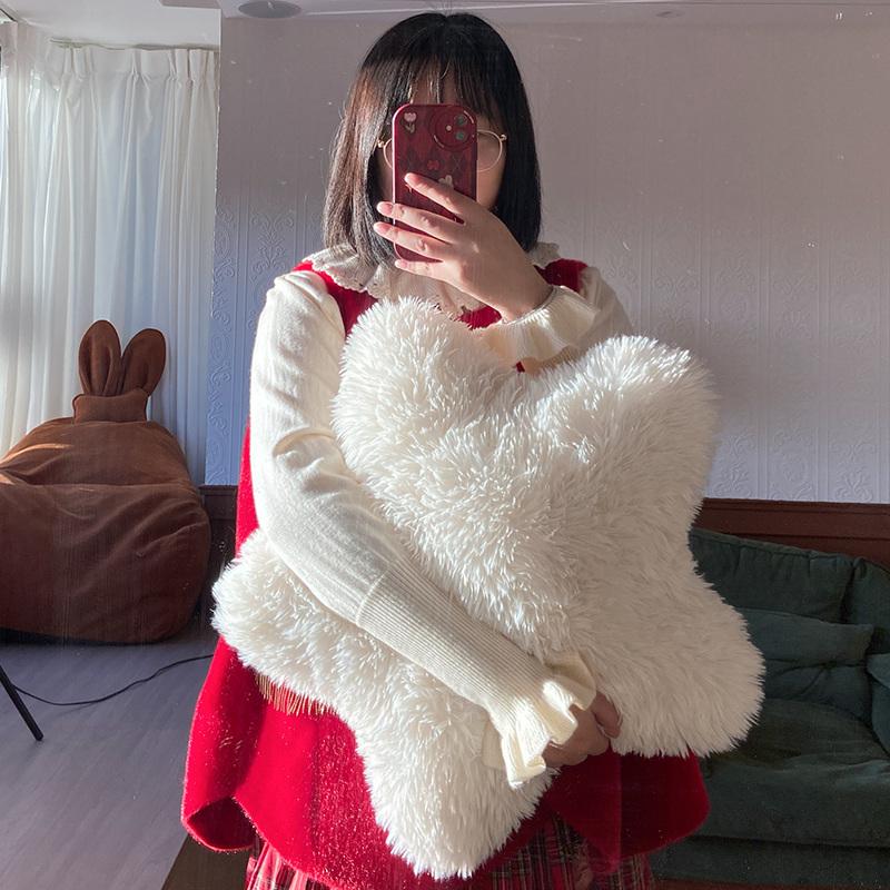 Пушистая подушка Белая луна звезда облако Плюшевая игрушка Мягкая Очаровательная Мультяшная Погода Подушка для обнимания Украшение для спальни Подушка для дивана