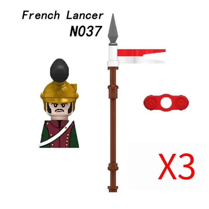 MOC Средневековый Военный Наполеоновские Войны Строительные Блоки Британская Французская Армия Пехота Кавалерия Фигурка Солдата Кирпичный Конструктор