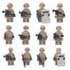 12pcs Soldiers Block Minifigures Distinct Outfits Armor Men Action Minifigures for Children M8019