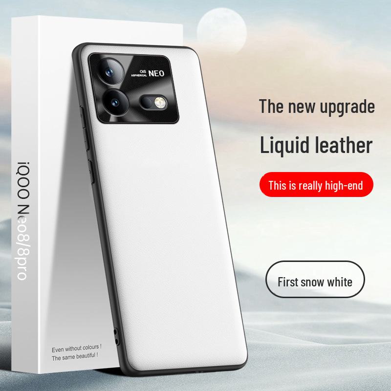 Чехол iQOO Neo8 Liquid Leather — защитный чехол от падений и обрастания. Доступно для отправки одной частью.