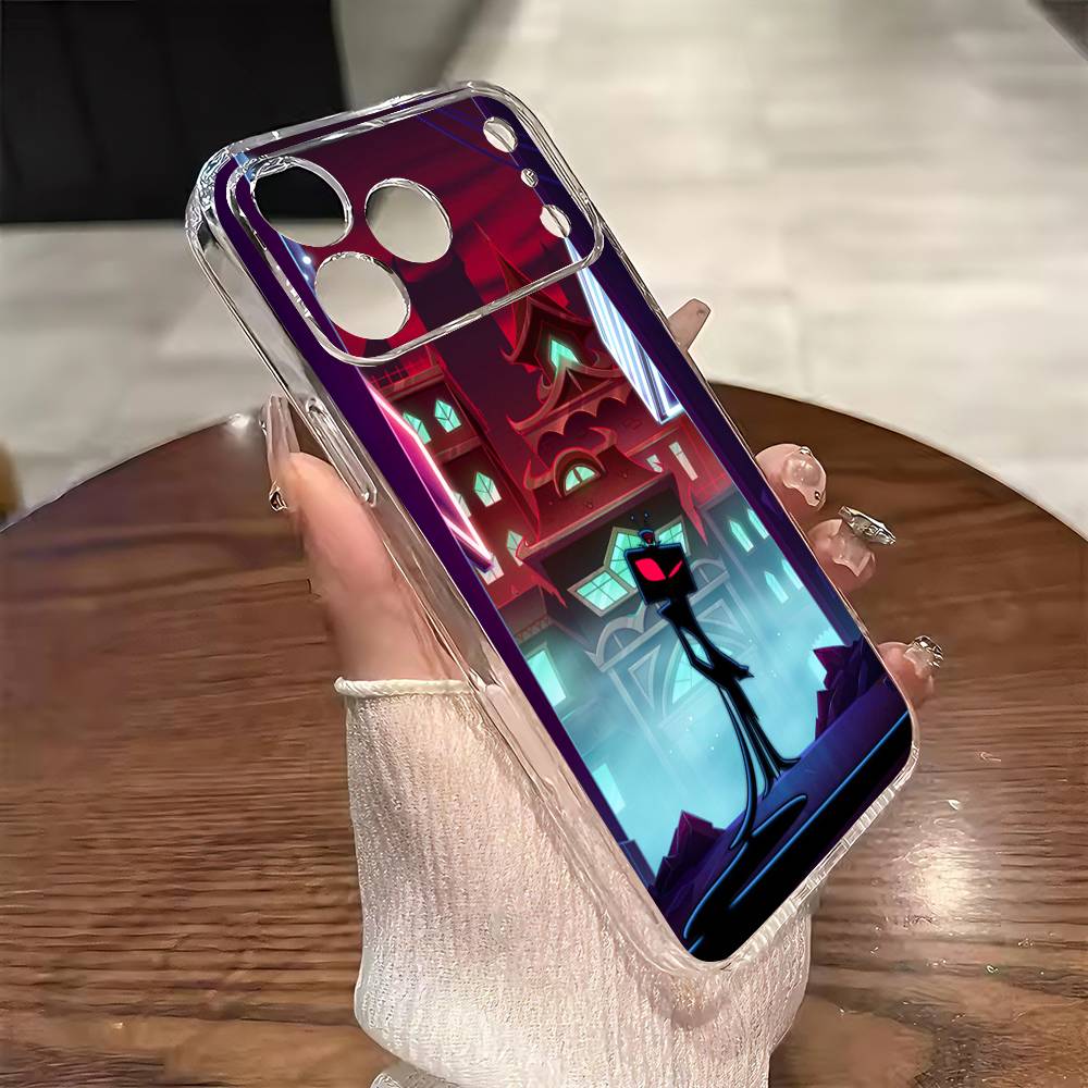 Чехол для телефона Vox H-Hazbin H-Hotel для iPhone 17 16 15 14 13 12 11 Mini Pro Max Plus Прозрачный чехол