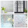 Window Privacy Film Rainbow Window Clings Stained Glass Window Decals 3D Decorative Window Static Cling Window Stickers