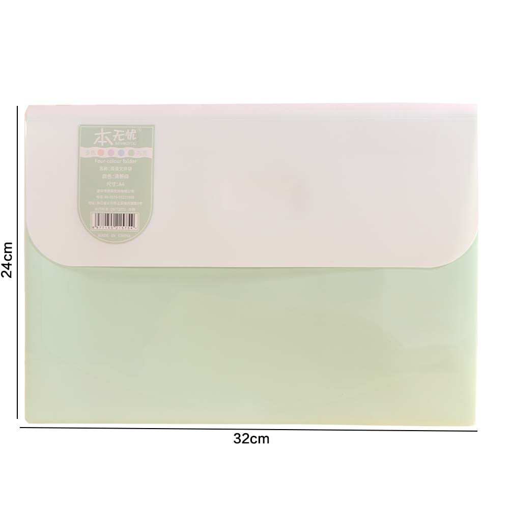Waterproof Portable Documents Bag 5 Layers Plastic File Organizer Travel