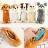 Pencil Case Cute Dog Puppy Design Student Stationery Pen Pouch Kids Plush Bag