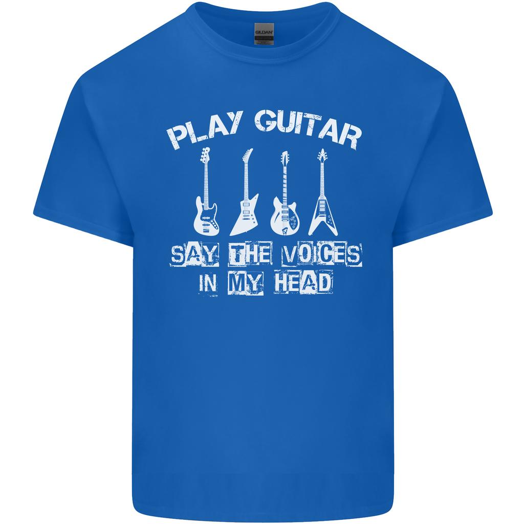 Play Guitar Say Voices in My Head Guitarist Unisexs Light Cotton TShirt
