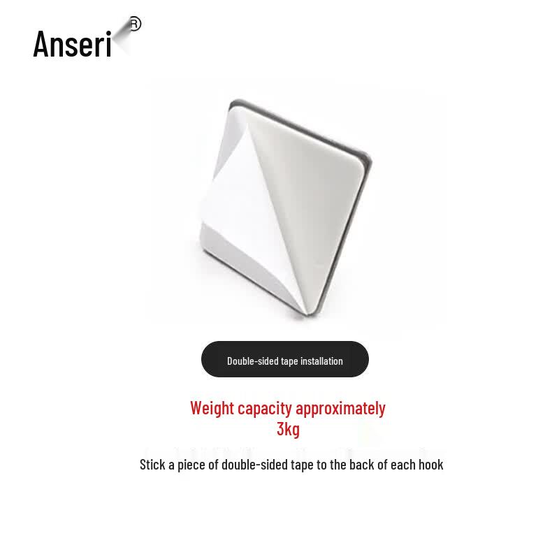 Бесшумные настенные крючки Ansaairui из нержавеющей стали 304 (4-Pack)