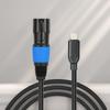 Кабель USB Type C - XLR Male Output Cable Type C - XLR Male Output Stereo Cable USB Type-C Male - XLR Male Connector для смартфонов