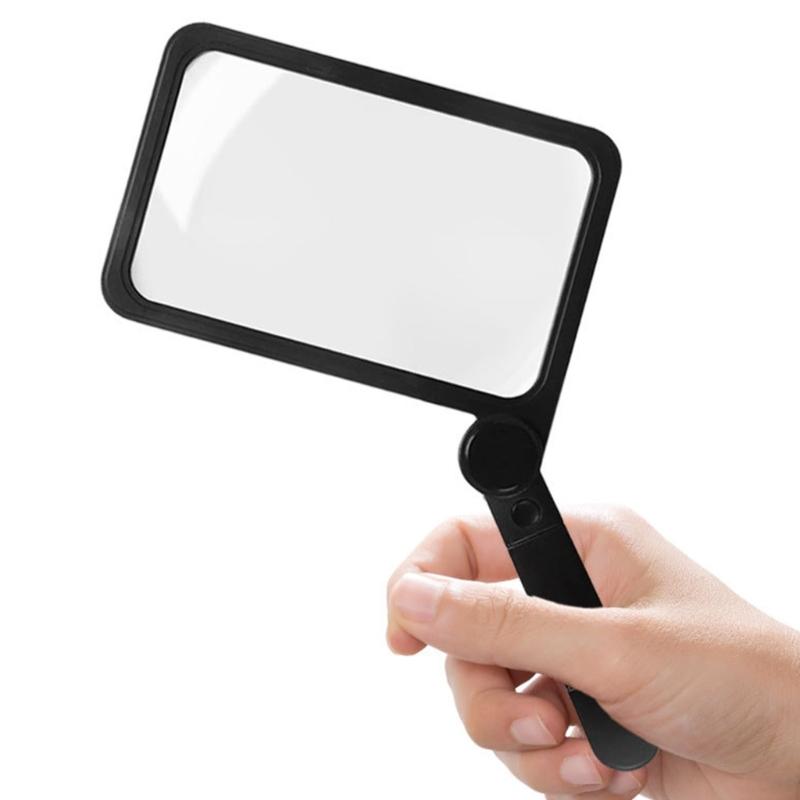 3X Magnifying Glass Folding Handheld Magnifying Glasses with 72 LED Light Page Magnifier Reading Illuminated Magnifier