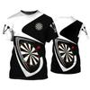 Cool Design Darts League T-shirt Men's Sport T-shirt 3D Darts Gift Print Fun Kids for Boys and Girls
