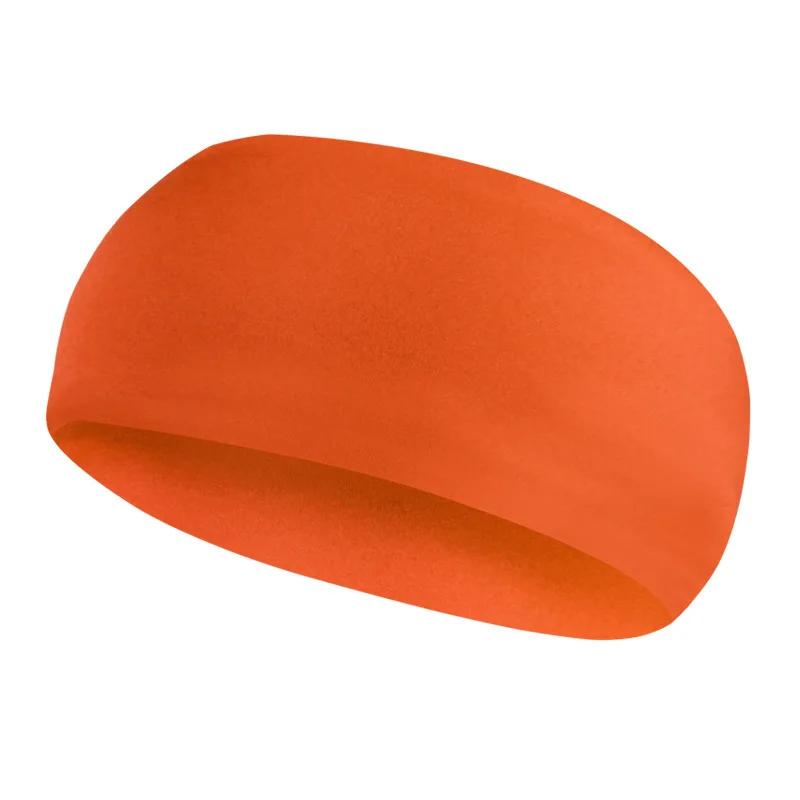 Men Headband High Elastic Gym Running Tennis Headwrap Sports Sweatband Solid Color Breathable Football Badminton Yoga Hair Bands