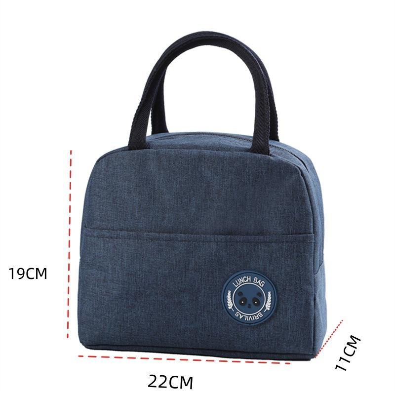 Portable Thermal Lunch Bag Picnic Food Cooler Bags Insulated Case Durable Waterproof Office Lunchbag Shoulder Strap Cooling Box