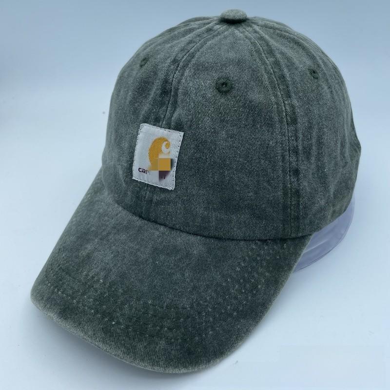 English Style Vintage Cotton Cap With Embossed Letters And Sun Shield For Men And Women