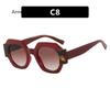 New Fashion Square Sunglasses Woman Vintage Shades  Design Vintage Polygon Sun Glasses Female Tourism Glasses Lady Oculos