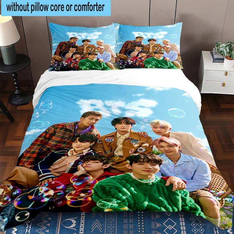 3PCS Vivid Dreams kpop 3pcs Bedding,Including 3PCS Duvet Cover And 2pcs Pillowcases Perfect for Christmas,Ideal for Bedroom, Dormitory