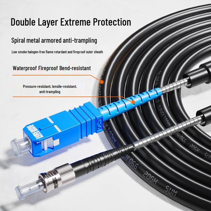 Outdoor Armored Single Mode Fiber Patch Cable