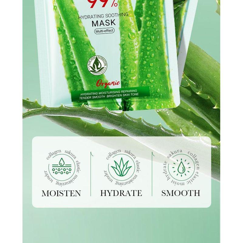 BIOAQUA - Увлажняющая успокаивающая маска для лица с алоэ вера