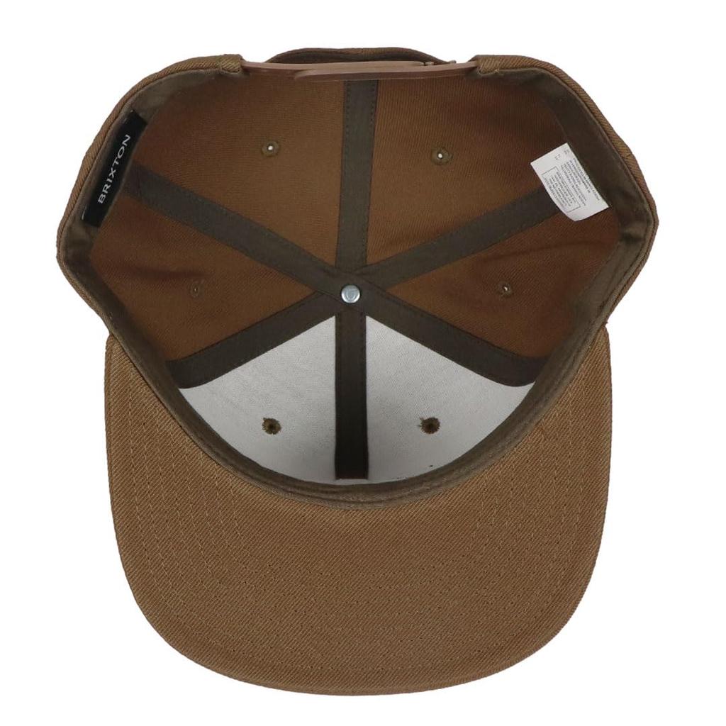 Brixton Oath 3 Snapback Snapback Skater Bison Brown Men's Cap, Hat, Brown, [Used]