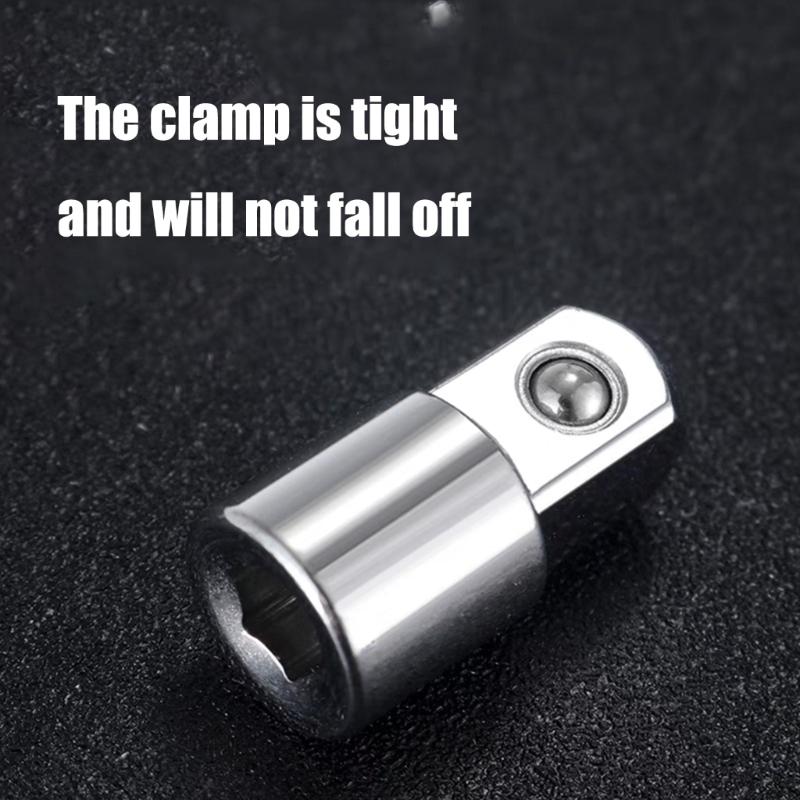 Multiple Size Socket Adapter 1/4 To 3/8 or 1/2 Inch Square Drive Converter Set for Home Improvement and Workshop Tasks