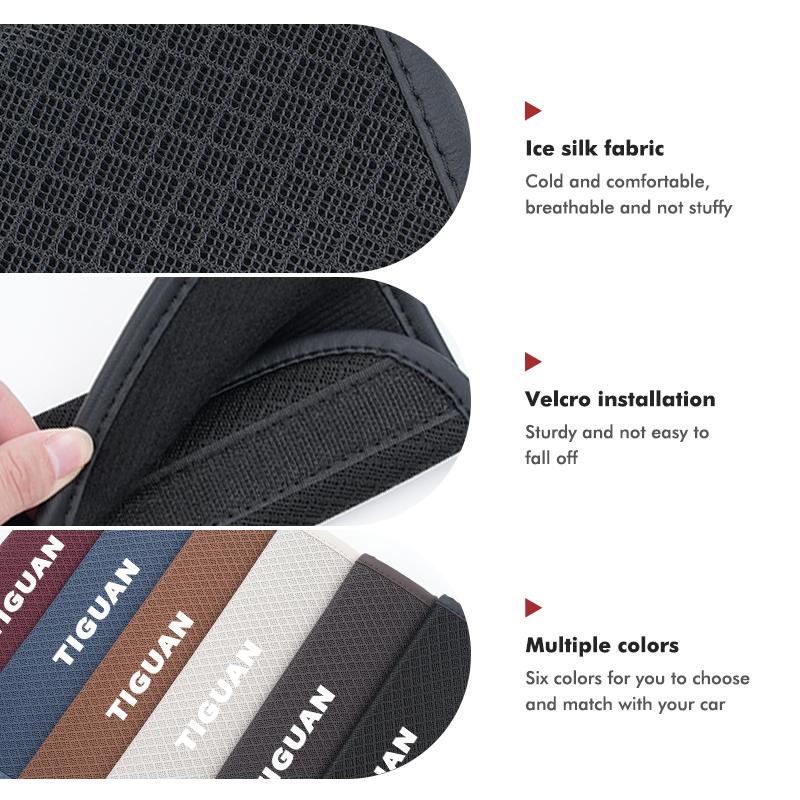 BAD1 28cm Car Seat Belt Shoulder Net Breathable Guard For Volkswagen VW Tiguan Scirocco Sagitar Magotan 4 5 6 7 MK4 MK5