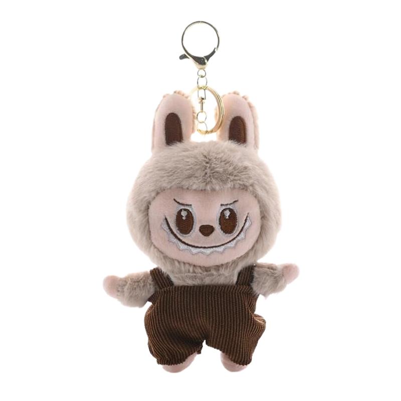 Милый аниме-комбинезон Labubu, плюшевая кукла, брелок, подвеска, сумка-монстр, подвесные украшения, аксессуары, подарки на день рождения