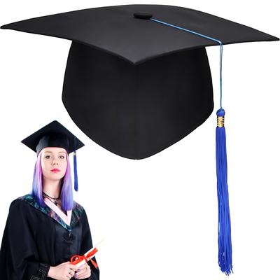 Выпускной вечер в школе шапочка с кисточками академическая шапочка для студентов бакалавриата магистратуры докторантуры НОВАЯ черная шапочка для студентов