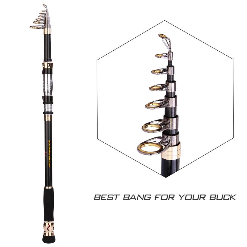 Спиннинговая удочка1,8–3,6 м Телескопическая переносная мини-карманная удочка для форели с морской водой