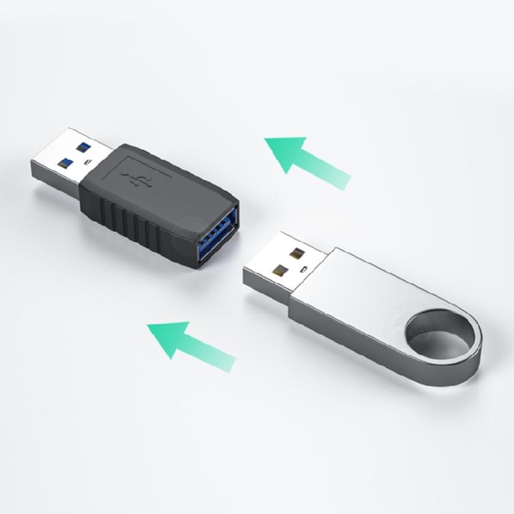 Угловой адаптер-конвертер-удлинитель USB 3.0/2.0 (гнездо) на USB 3.0/2.0 (вилка) 10 Гбит/с для синхронизации данных на ноутбуке, телефоне