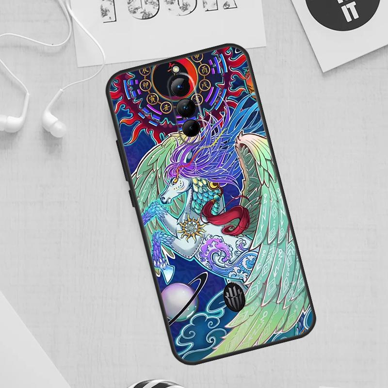 Чехол для телефона с китайским зодиаком Дракон Тигр Для ZTE Nubia Red Magic 8 8S 9 Pro Plus RedMagic 6 7 6S 7S Pro 5S 5G 6R Coque