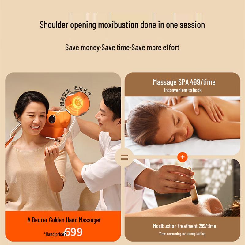 breo N6 Mini Golden Pusher Hand Neck and Shoulder Massager