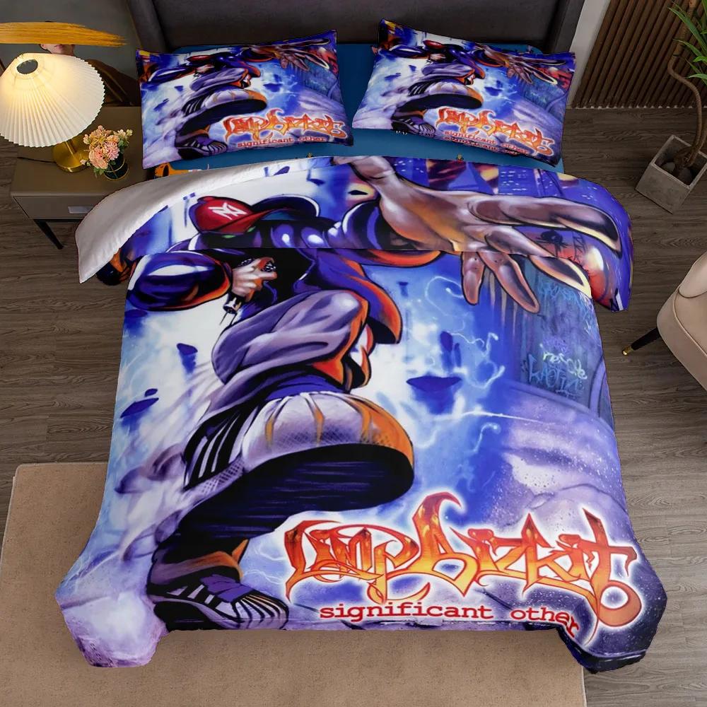 Комплект пододеяльника Boogie To The Toon King Queen Double Full Twin Single Size Комплект постельного белья