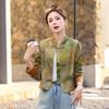 Spring 2025 Women's Versatile Chinese Style Frog Button Jacket with Stand Collar, ZQ2506