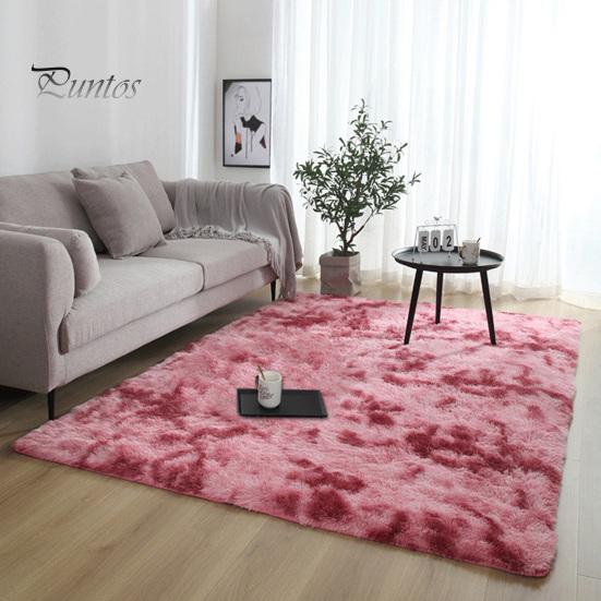 Shag Area Rug for Living Room Fuzzy Plush Indoor Bedroom Carpet Tie Dye Thickened Non-skid Fluffy Faux Fur Rug Nursery Kids Boys Girls Room Floor Mat