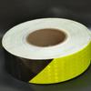 5cm*25m High Intensity Reflective Stickers Fluorescent Yellow Black Waterproof Adhesive Tapes Conspicuity Safety Warnning Strips