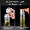 Borosilicate Glass Tea Water Cup One Click Opening Infuser Tumbler  Outdoor Activities