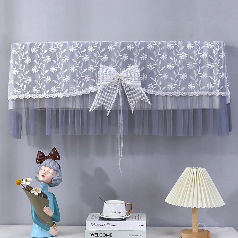 1 шт. Чехол для кондиционера Предотвращает прямое дутье Занавеска-ветрозащита с бантом Подвесной Воздухонепроницаемый