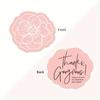 50 Pieces, Flower Shaped Thank-you Cards, Gift Decorations, Suitable for Small Businesses, Commercial Decoration, Wedding Decoration, Thank-you Labels