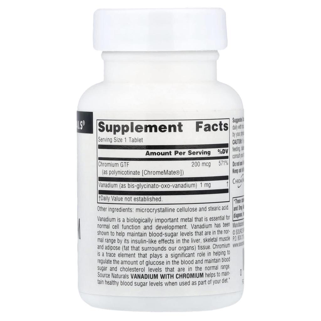 Vanadium with Chromium, 90 Tablets