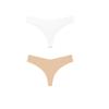 2Pcs/Lot Women Sexy Ice Silk Panties Low-waist No Trace Underwear Thong Female G String Breathable Lingerie Temptation Intimates