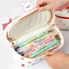 Large Capacity Pencil Boxes Double-deck Cosmetic Bag Multifunctional Pencil Case  Girls