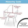 Чехол для стула с высоким подлокотником из флиса, эластичный спандекс, чехлы для офисных стульев, эластичные чехлы для сидений стульев для гостиной