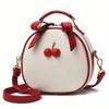 New Women's Messenger Bag Female Small Simple Cherry Crossbody Shoulder Bag Mini Backpack Handbag