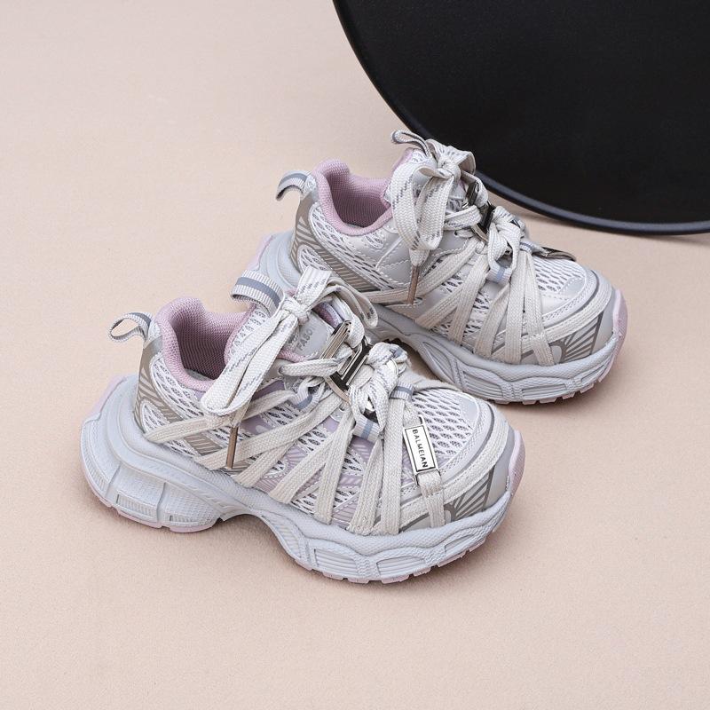 2025 весна и лето новые парижские детские кроссовки кэжуал спортивная обувь для мальчиков сетчатые кроссовки для девочек дышащая сетка для малышей