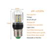 Led Corn Light Bulbs E27 24V 12V 360degree Lighting Cool/Warm/Neutral White Energy-saving Night Decor 5730SMD Living Room