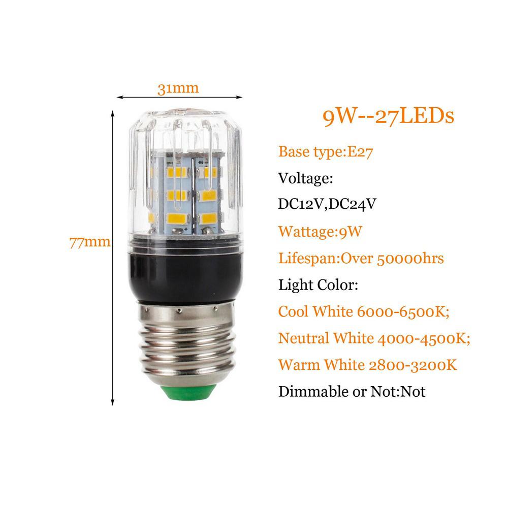 Led Corn Light Bulbs E27 24V 12V 360degree Lighting Cool/Warm/Neutral White Energy-saving Night Decor 5730SMD Living Room
