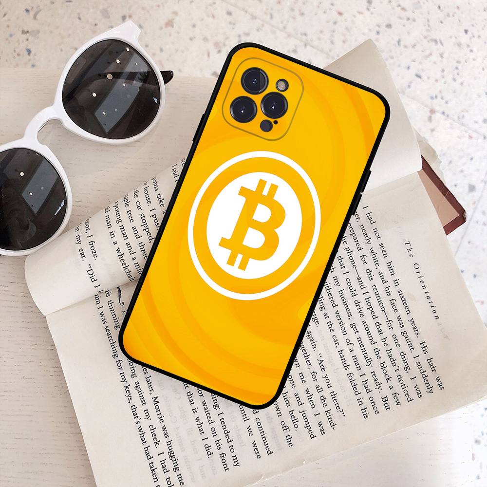 Роскошный чехол для телефона Bitcoin для iPhone 16 15 8 7 6 6S Plus X SE XR XS 14 11 12 13 Mini Pro Max